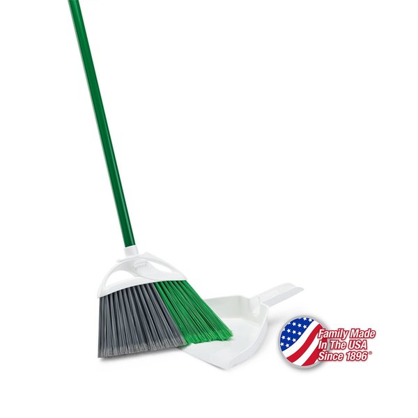 Libman Commercial Precision Angle Broom And 10 Dustpan, 4PK 206